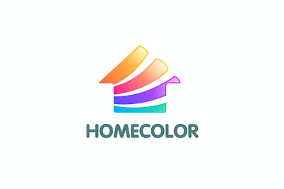Modern Colorful Home Color Logo 3d 3d letter abstract animation branding color logo colorful concept creative design graphic design illustration logo modern motion graphics ui vector