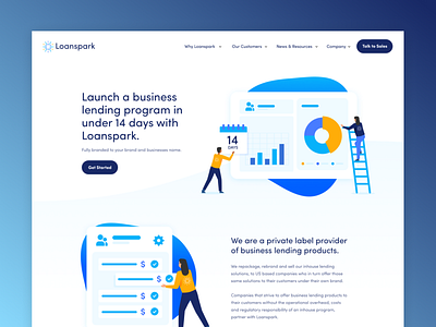 Loanspark Website branding design figma illustration ui web design web ui website website design white space