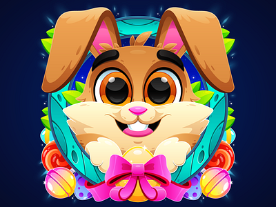 Candy Bunny 3d branding bunny candy cartoon character character design cute design drawing game art game design graphic design illustration illustrator logo magic motion graphics ui vector