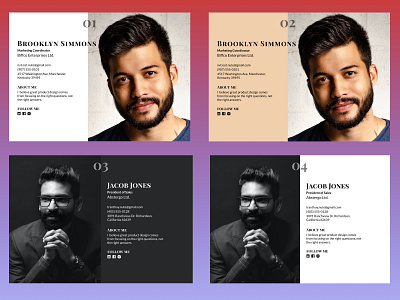 User Profile Hero Section design poster typography ui ux