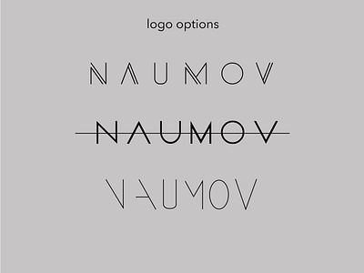 "The Naumov" logo options branding logo vector