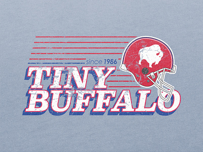 retro buffalo design football graphic design retro throwback tiny buffalo vector vintage