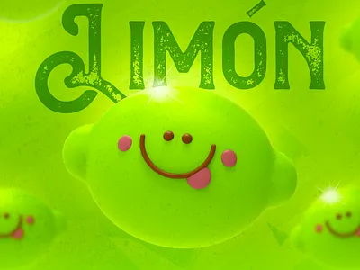 Limón 3d cinema4d design illustration pixel