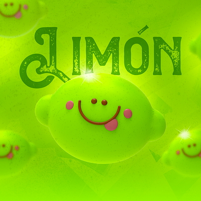 Limón 3d cinema4d design illustration pixel