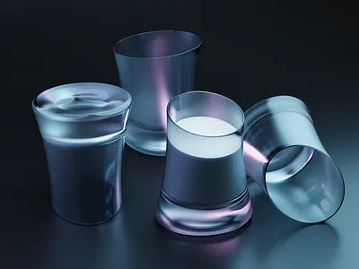Glass 3d blender blender 3d glass