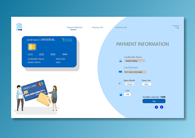 Credit Card checkout page. 3d account page animation branding checkout page creative credit card dailyui design form graphic design illustration landing page logo modern motion graphics new tech ui vector