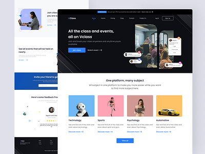 Virtual Class Website concept design design thinking figma graphic design human product design ui ui ux ui design uidesign uisuplly uiux user interface ux uxui web webapp website wireframing