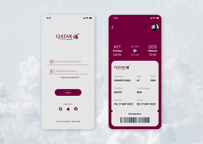 Boarding Pass QA boarding pass boarding pass app boarding pass ui flights app ui graphic design ui