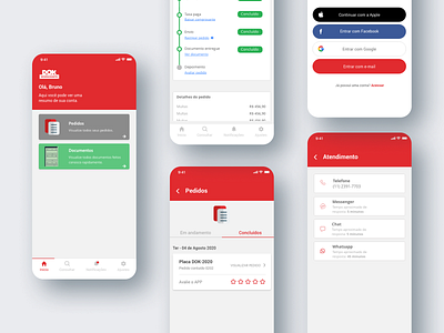 DOK mobile app design app design minimal ui ux web