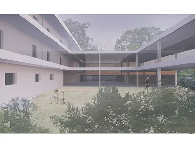 Hotel in Vienna, View 3d ar architecture design graphic design illustration