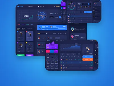 Dashboard CSGO/Rust/Dota game skins booster crash csgo cybersport design dota gambling game jackpot roulette rust uiux