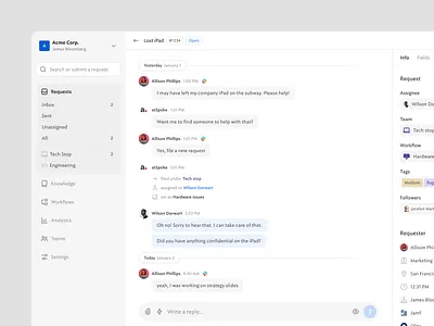 Dark mode chat dark mode message navigation sidebar ui