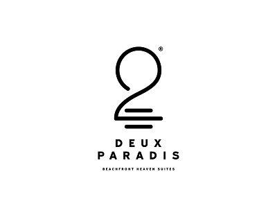 DEUX PARADIS, beachfront heaven suites branding crete deux double greece horizon hotel logo paradis paradise rethymno sea suites sun two water