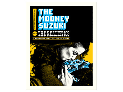 Mooney Suzuki Concert Poster concert poster design gigposter graphic design illustration poster design print screenprint typography