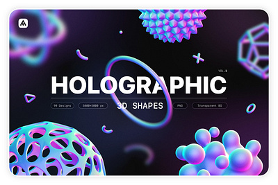 Holographic 3D Shapes Textures Collection 3d abstract aesthetic animation background backgrounds branding design gradient gradient texture gradient textures graphic design illustration logo mockup motion graphics pastel texture textures ui