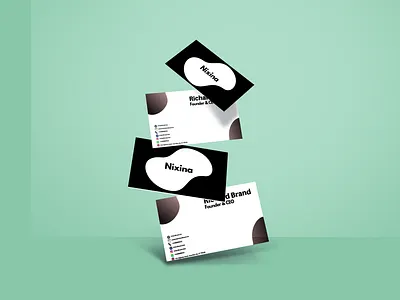 Nixino - Business Card Design affinity photo app logo brand logo branding business card graphic design logo personal branding logo website logo