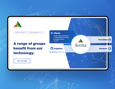 Avetta design illustration interaction design typography ui ux web website