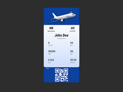 Boarding Pass design graphic design ui ux