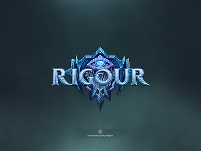 Rigour - Fantasy Game Logo branding drawn fantasy game gameart gaming logo mobile painted