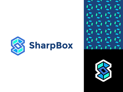 SharpBox Logo Design box brand branding design graphic design illustration logo logo design minimal modern package sharp ui