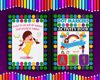 Dot Markers Activity Book ABC Animals And Numbers adult book cover animal coloring book children coloring book cover coloring book coloring book cover do a dot markers dot markers activity book dot to dot books for kids toddler activities