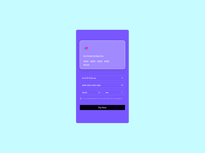 DailyUI-002 Credit Card Checkout app figma ui