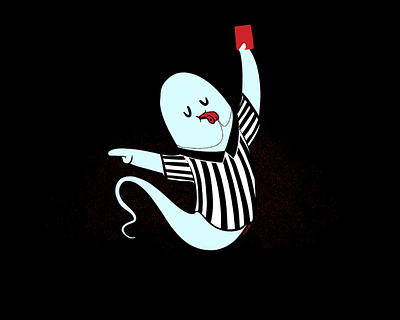 Officiate aughost aughostus gloom character design ghost halloween illustration mid century retro vintage