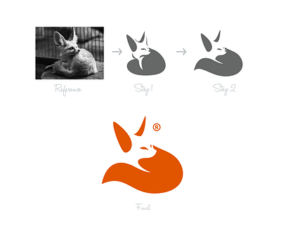 FOX brand branding creative logo design fox graphic illustration inspiration logo negative space ui ux vector