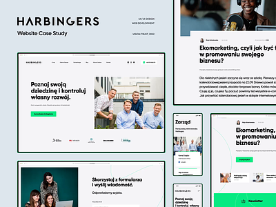 Harbingers - Website case study animation case study desktop e commerce harbingers illustration landing page mobile motion graphics ui user interface ux web web design webdesign webdesigner website website animation