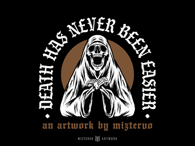 Death Has Never Been Easier graphic design illustration