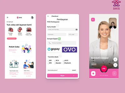 SIKIS APP - Mental Health Consulting App app branding design icon logo mental health mobile typography ui ux