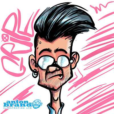 Gripe cartoon face cartoon character humour illustration