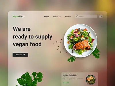 Food Delivery Landing Page design inspiration figma food food delivery illustration landing page online food ui uiux web