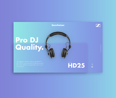 Sennheiser Headphone layout advertising design digital print graphic design