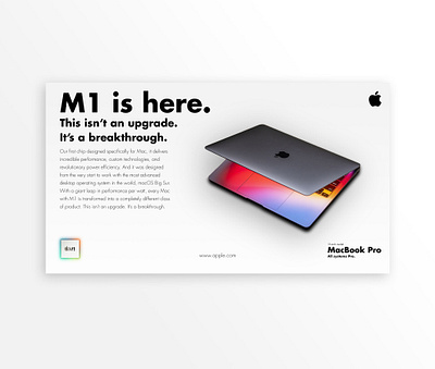 Apple M1 mockup advertising design digital print graphic design