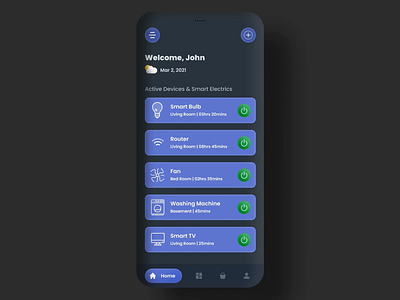 Smart Home App android app animation app design home app home screen home screen animation interaction ios app smart app smart home smart home animation smart home app smart home app design ui ui animation ui design ui ux design