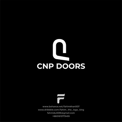 CNP DOORS Minimal Concept Logo brand identity branding branding designer cnp design graphic design logo logo aker logo designer logo inspiration logo maker logo minimal minimalist simple ui