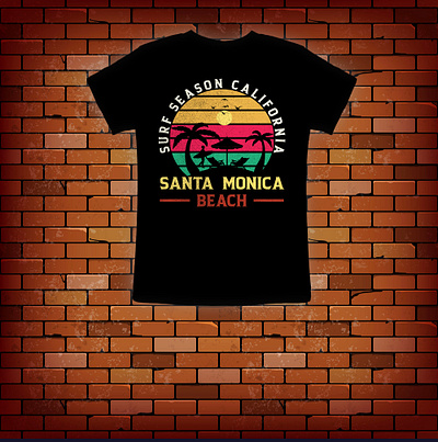 SURF SEASON CALIFORNIA T shirt Design custom custom t shirt design graphic design illustration logo shirt t shirt design tee tshirt typography