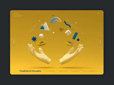 Company Values 3d animation design illustration values