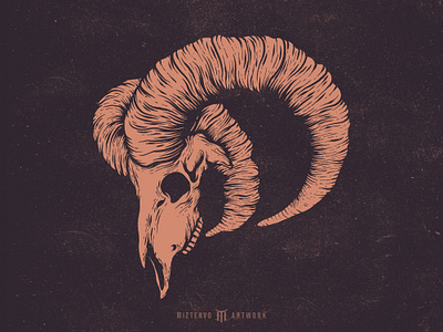 Goat Skull design graphic design illustration