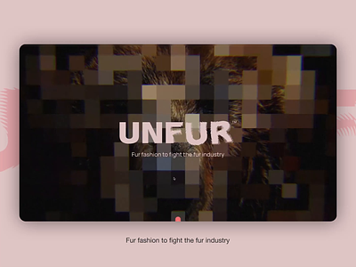 unFur 3d animation branding creative creative coding digital fashion nft ui
