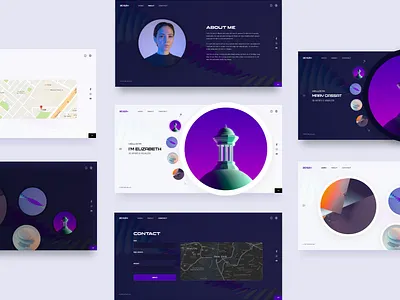 3d'ezy UI Kit by Firos.nv 3dartist minimal portfolio ui uiux uiuxdesigm web webdesign