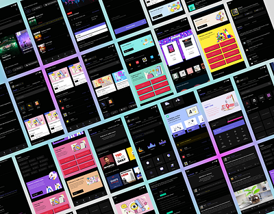 Guidelight app screens app dark design graphic illustration ui ux