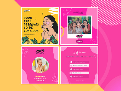 My Lush Face - Social Media Marketing Template colorful design design inspiration facebook instagram meia post smm socialmedia twitter