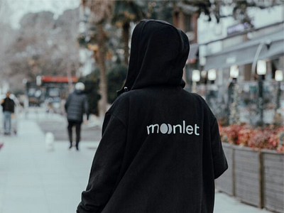 MOONLET clothing brand clothing brand logo design logo