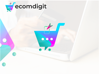 Ecomdigit ecommerce logo design 3d animation brand identity branding colorful logo design ecommerce logo ecommerce store ecommerce website gradient logo graphic design illustration logo logo design modern logo motion graphics ui