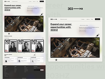 303Hz Web UI ui ux webdesign