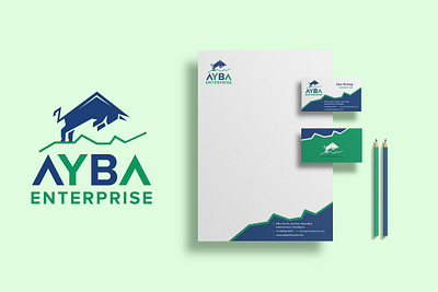 AYBA LOGO AND STATIONARY branding graphic design logo