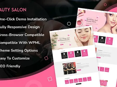 Beauty Salon Multipurpose WordPress Theme beauty salon hair salon spa wellness wordpress theme