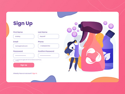 Sign Up | DailyUI #001 001 daily dailyui dailyui 001 dailyuichallenge design illustration login sign in sign up sign up form ui uichallenge uidesign ux ux ui uxdesign uxui web web app design